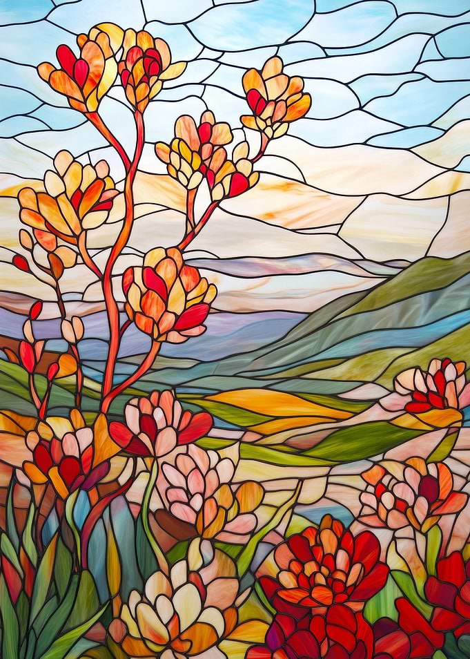 Stained Glass Landscape