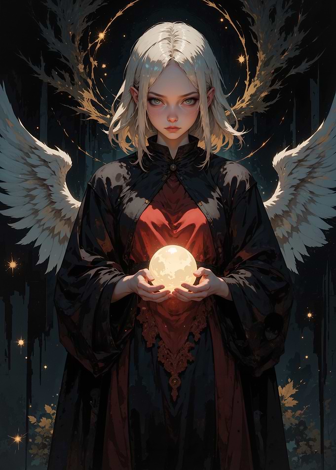 Angelic Figure with Orb