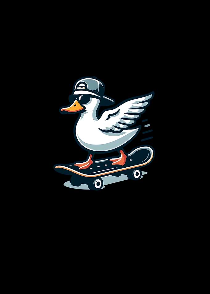 Duck Skateboarding
