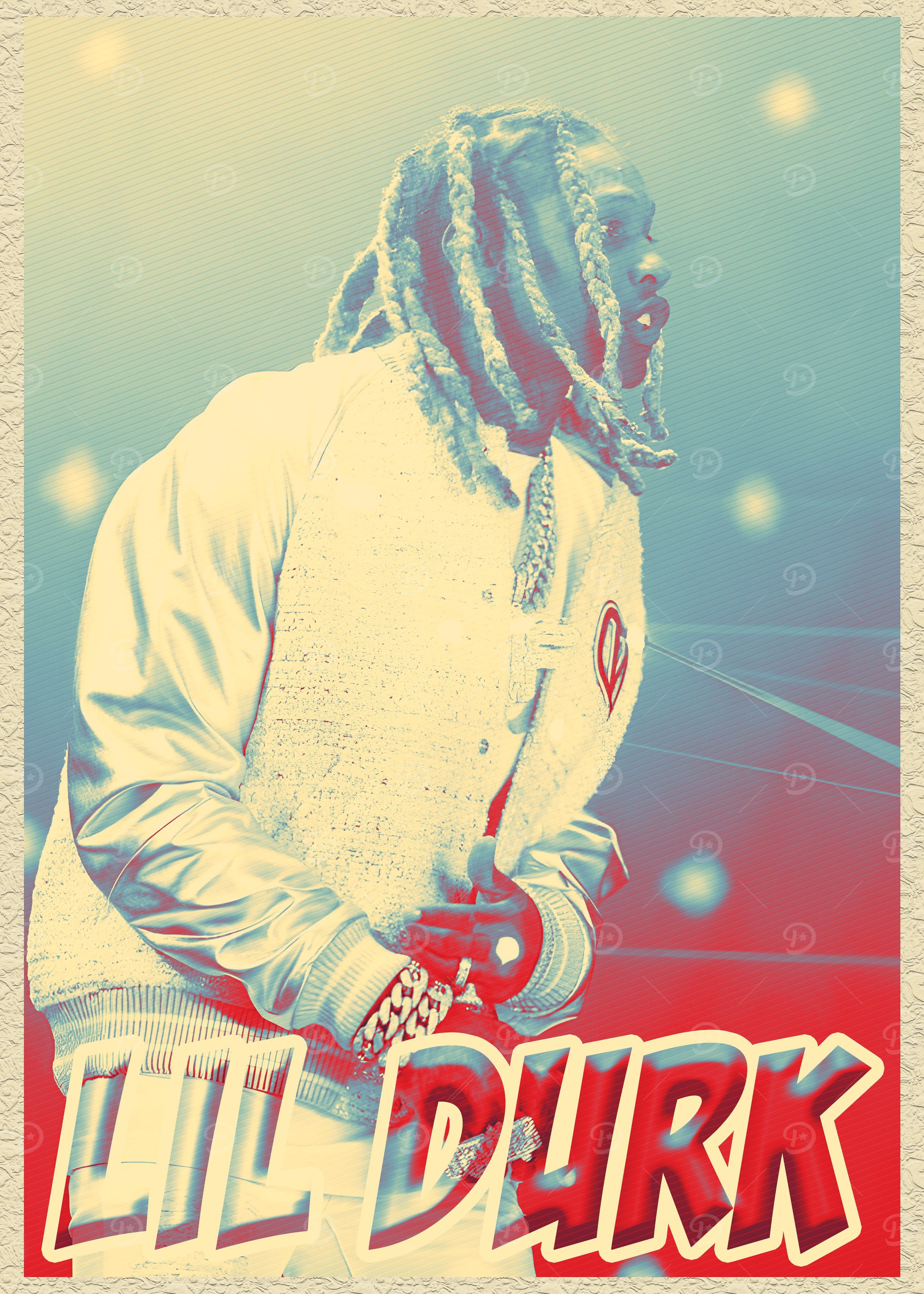 Lil Durk Vintage Poster