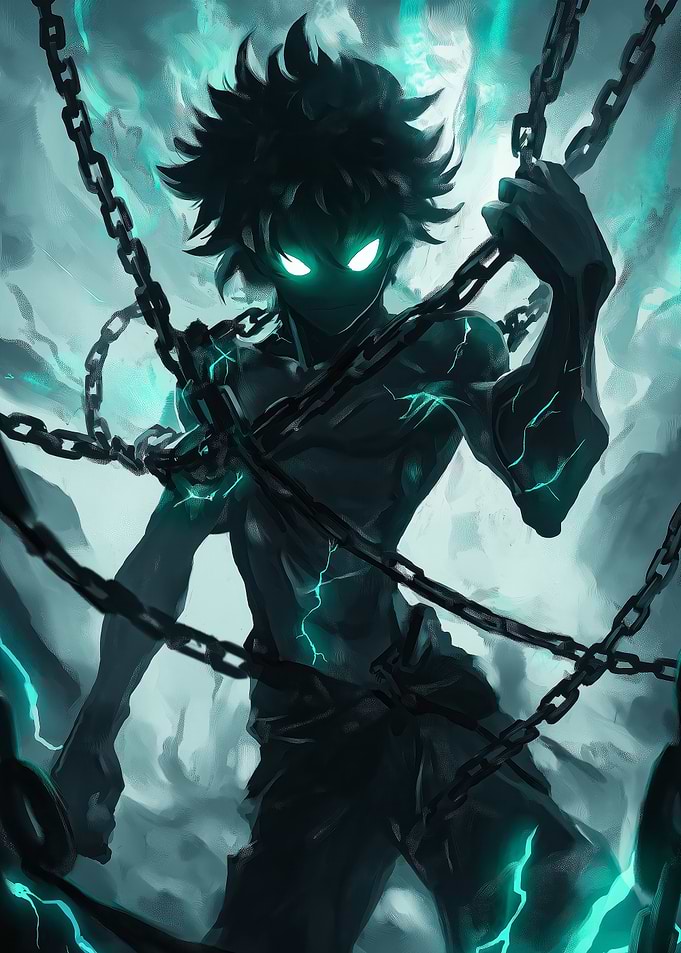Anime Character with Chains