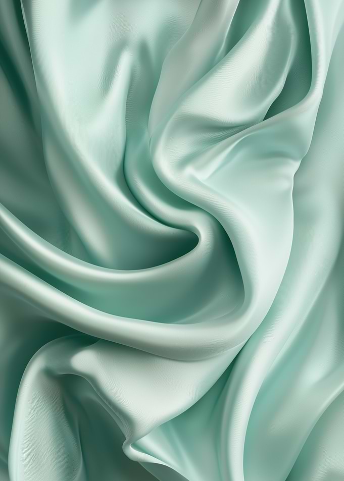 Mint Green Silk Fabric