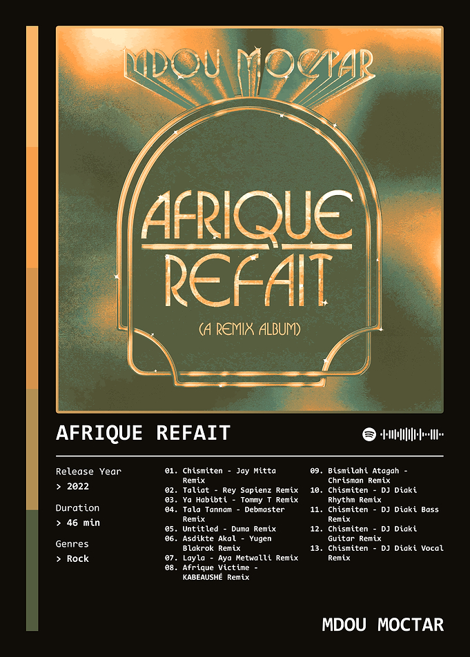 Afrique Refait (2022) Album by Mdou Moctar