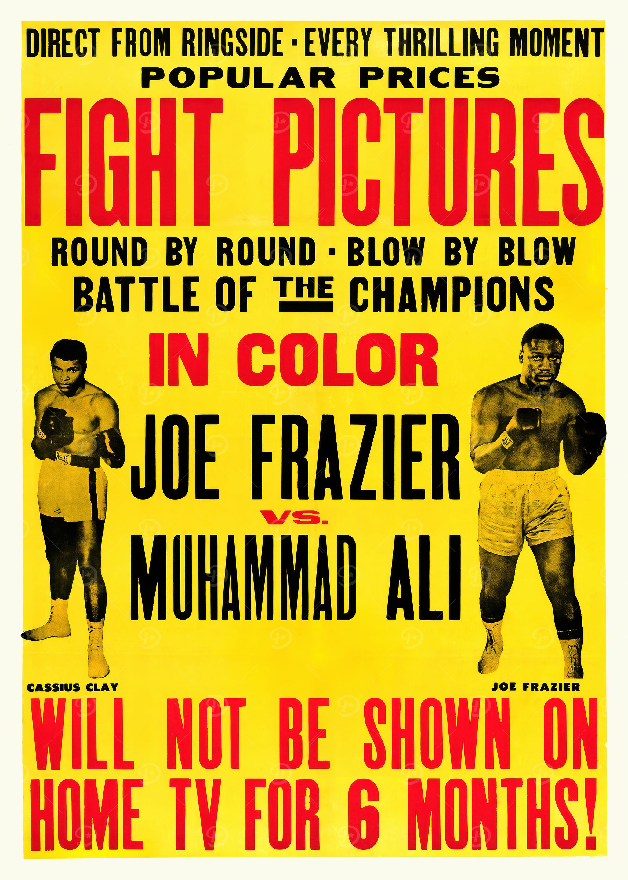 Frazier vs. Ali Fight Poster