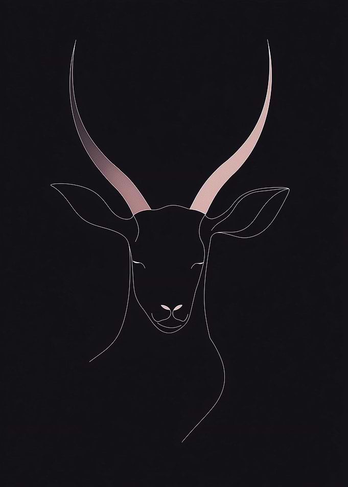 Line Art Gazelle