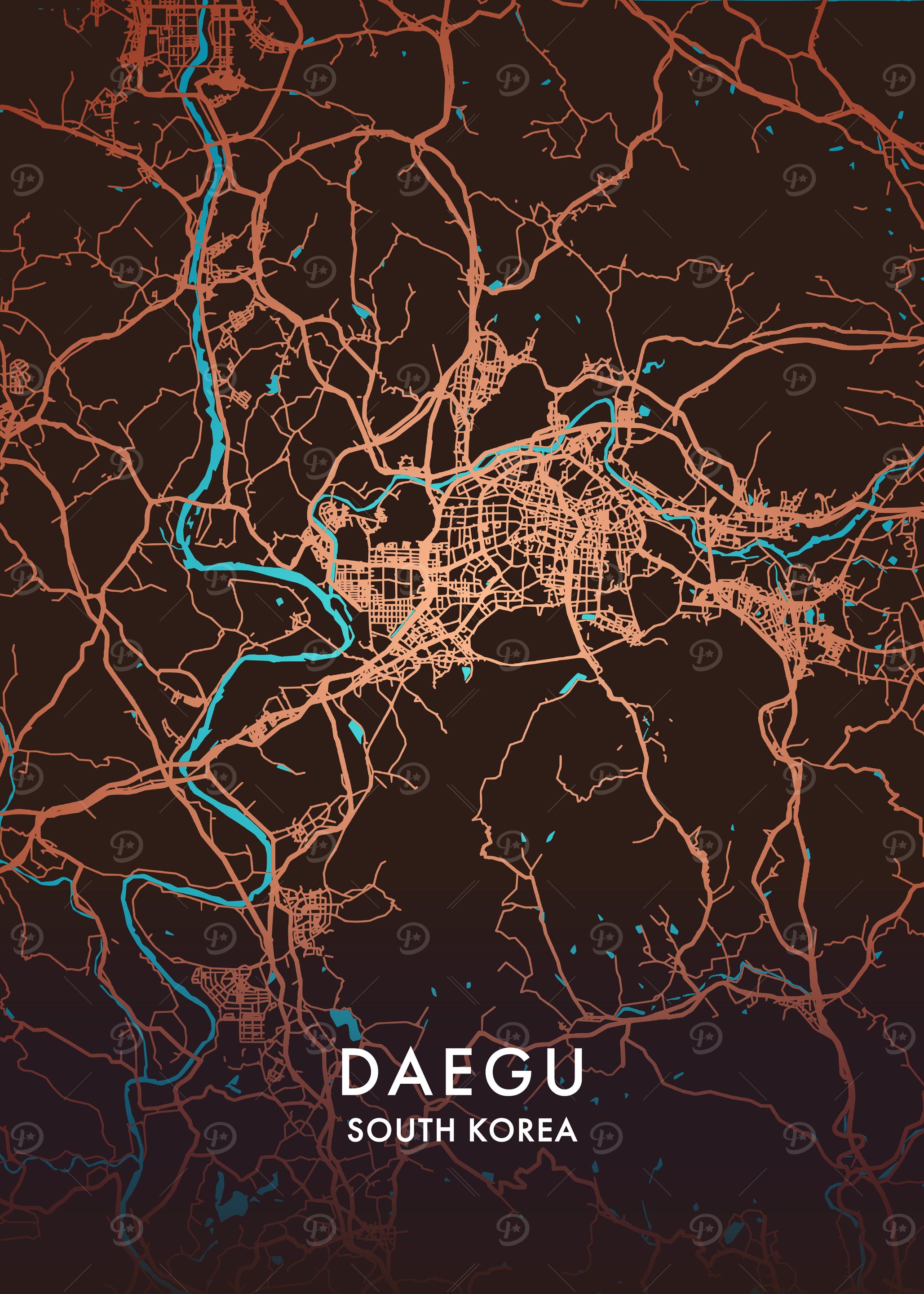 Daegu City Map