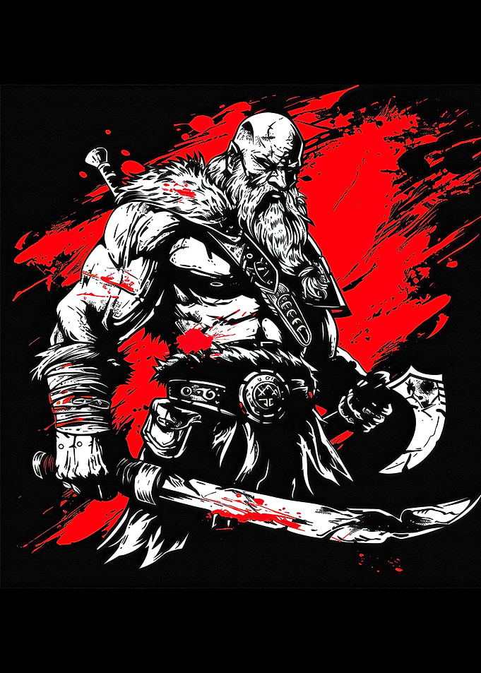 Viking Warrior Illustration