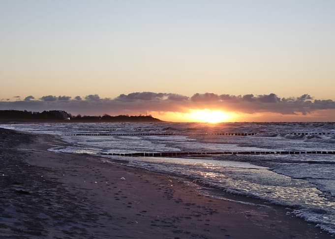 Stormy Sunset Beach