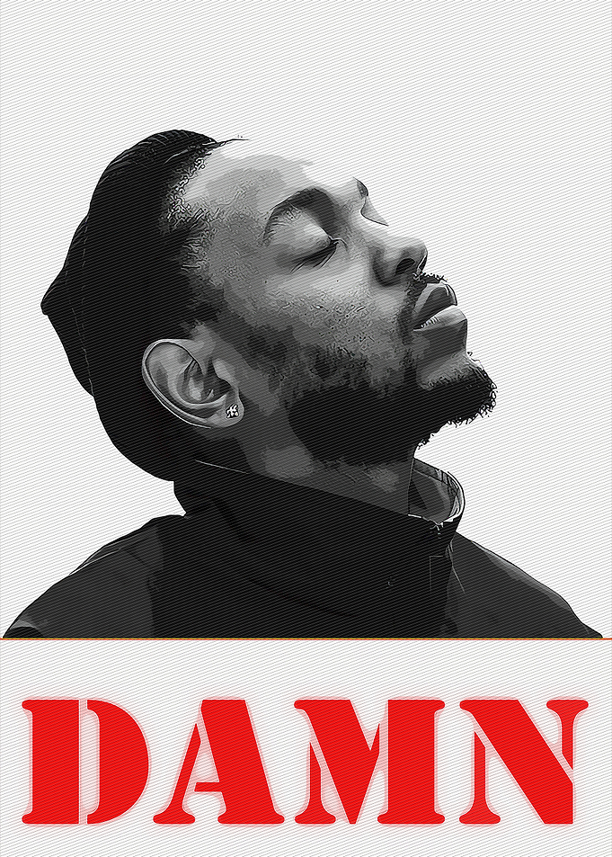 Kendrick Lamar DAMN Album Cover