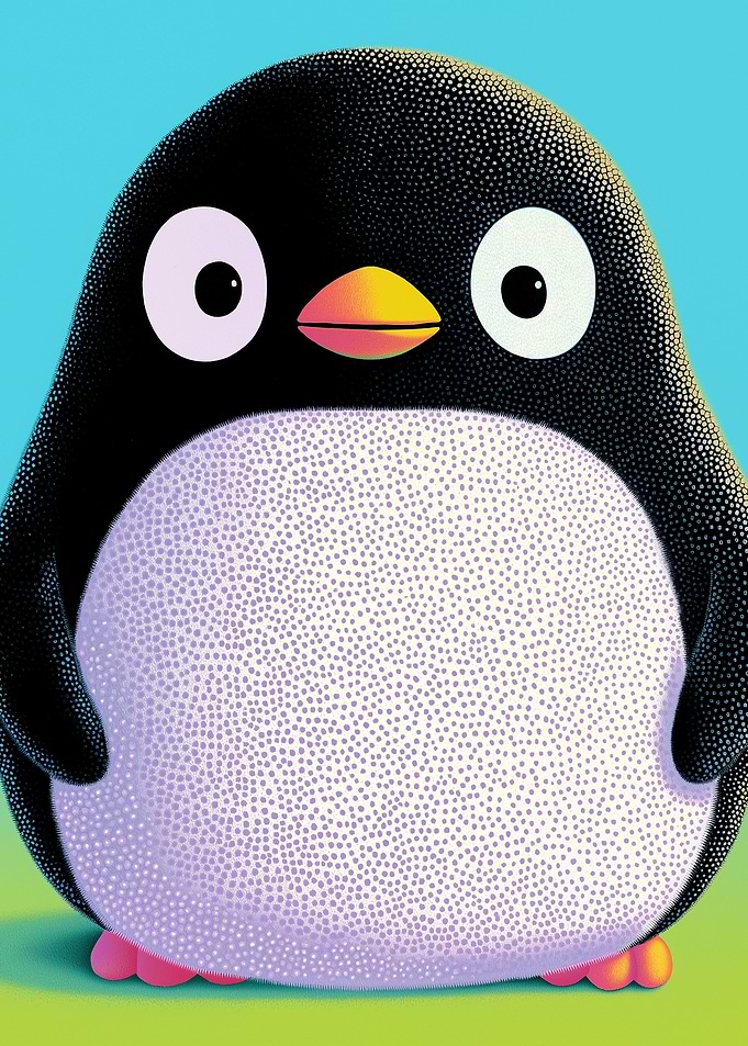 Cute Penguin Illustration