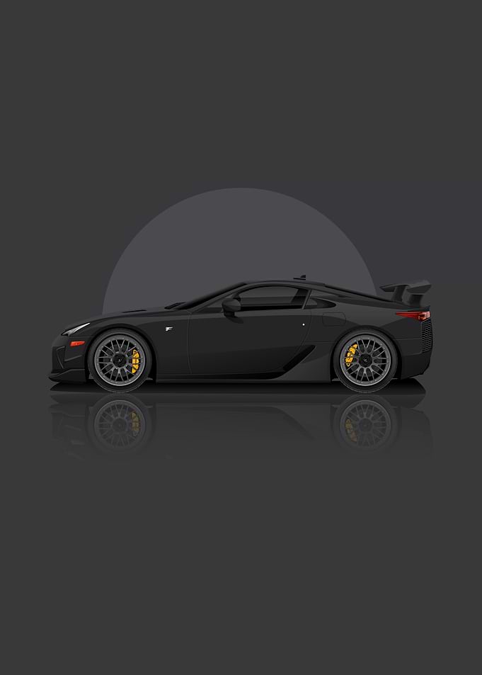 Black Lexus LFA
