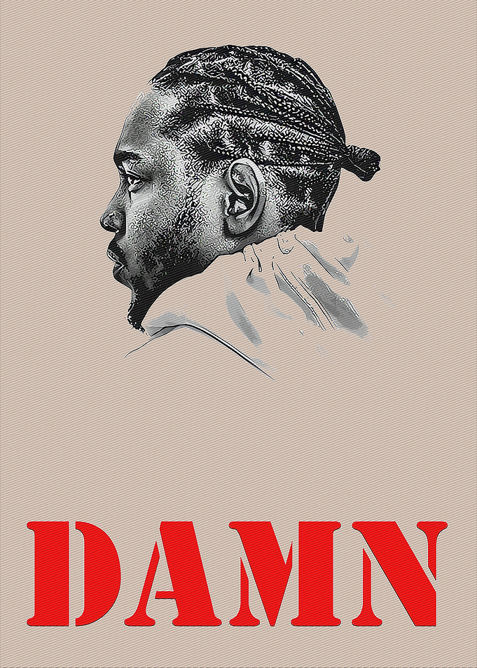 Kendrick Lamar DAMN Album Cover