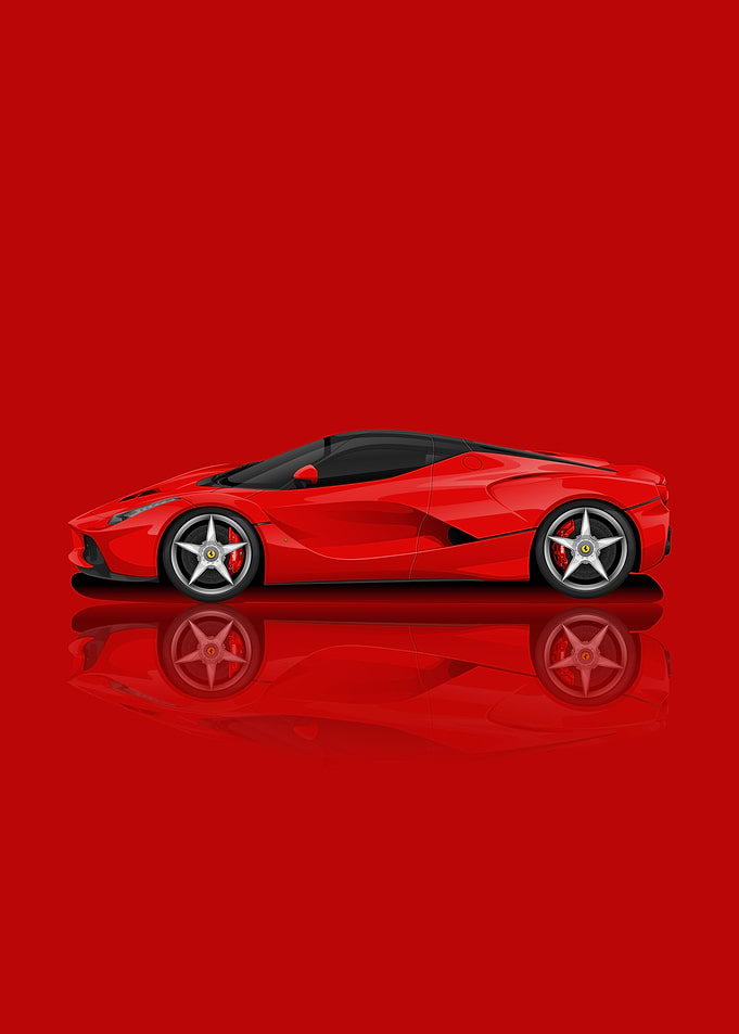 Red Ferrari LaFerrari