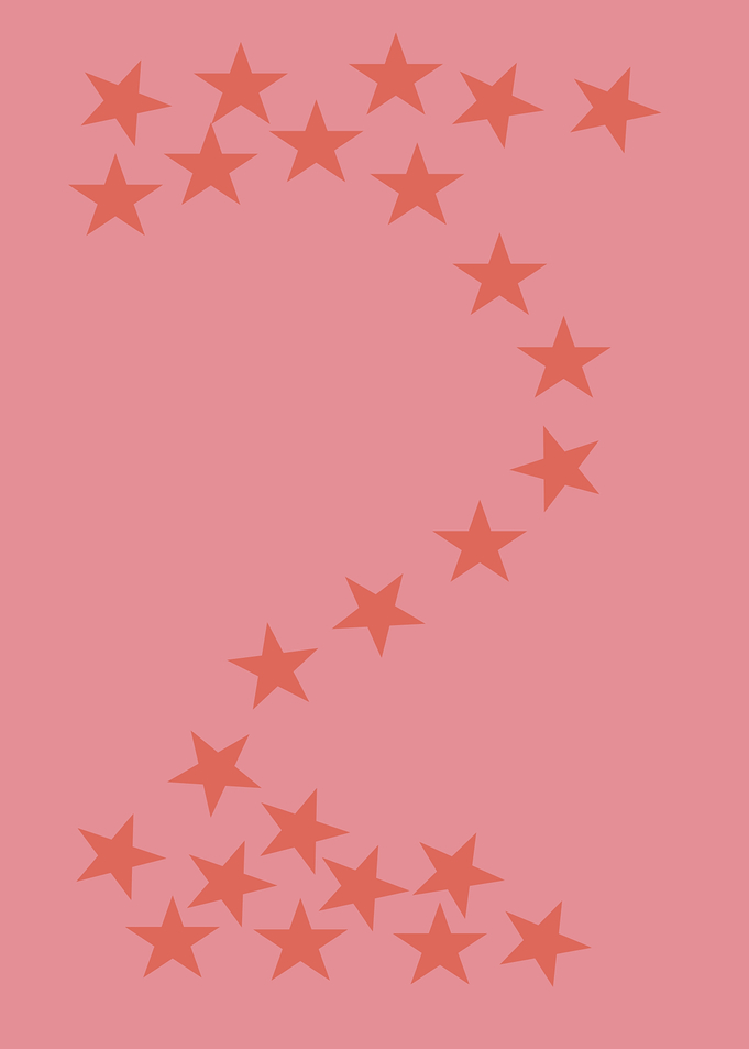 Star Pattern on Pink