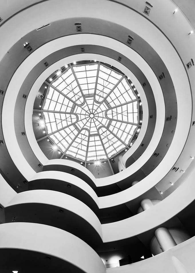 Spiral Glass Ceiling
