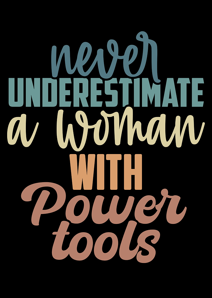 Woman with Power Tools