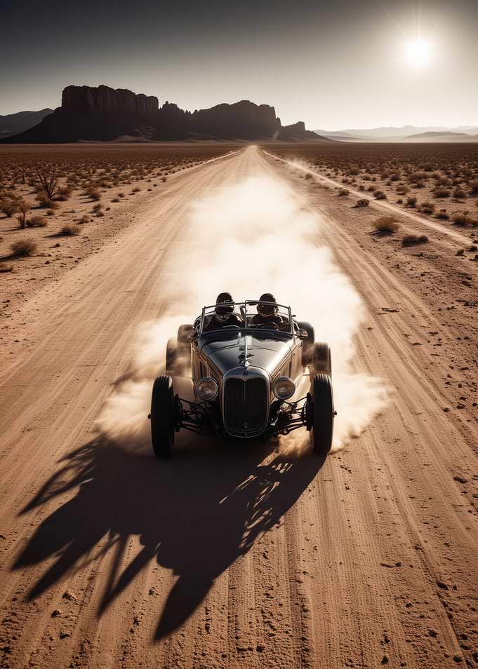 Vintage Hot Rod Desert Drive