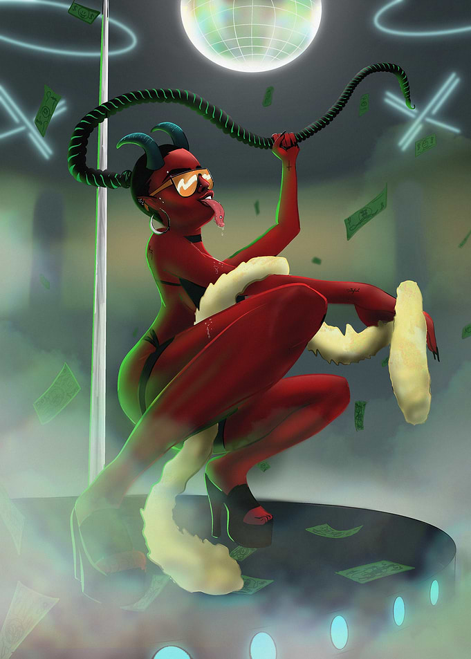 Devilish Pole Dancer