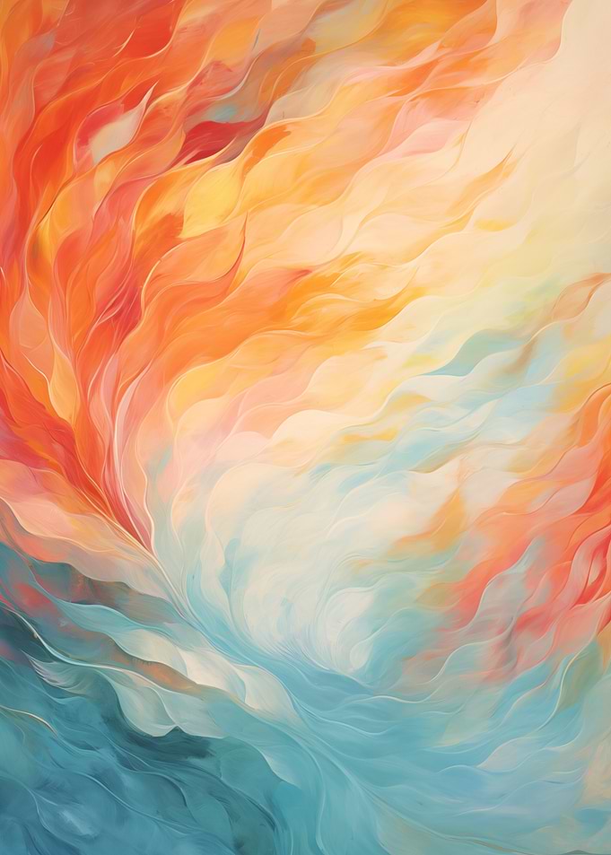 Abstract Flame & Water