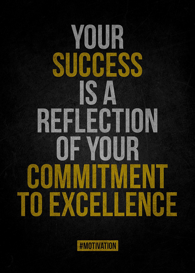 Success & Commitment Poster