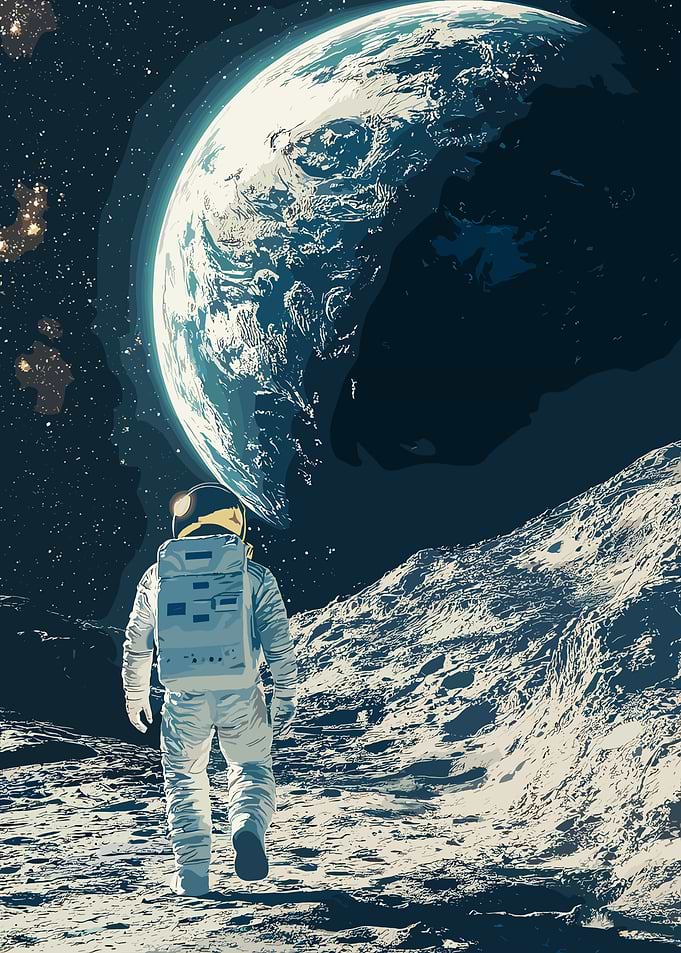 Astronaut on the Moon