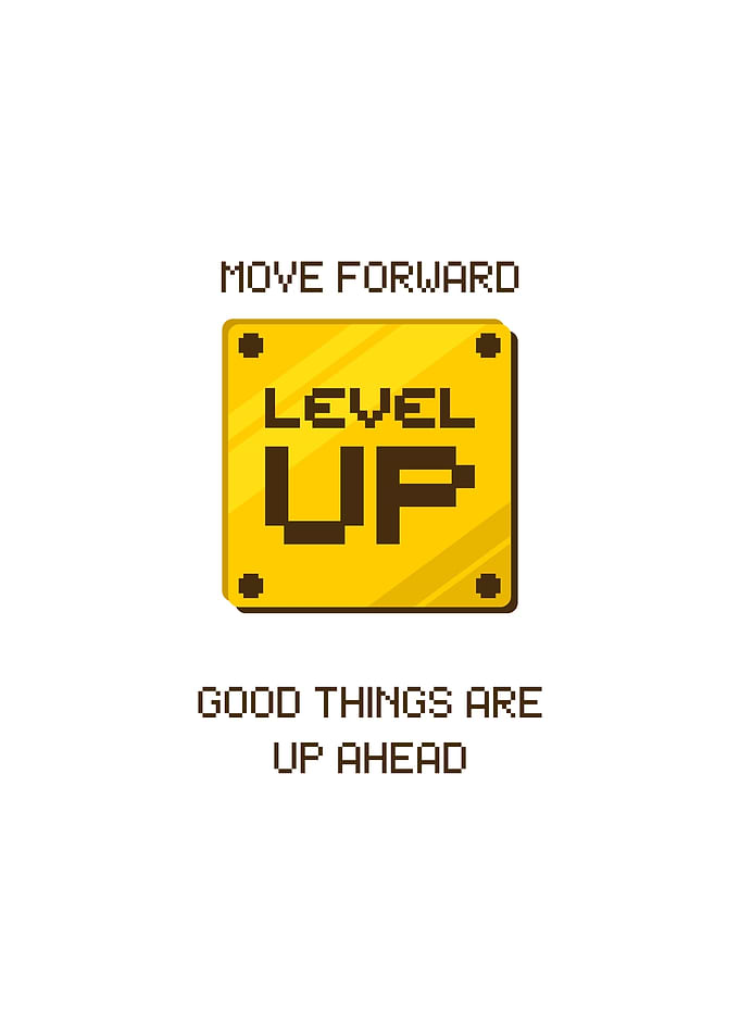 Level Up Pixel Art