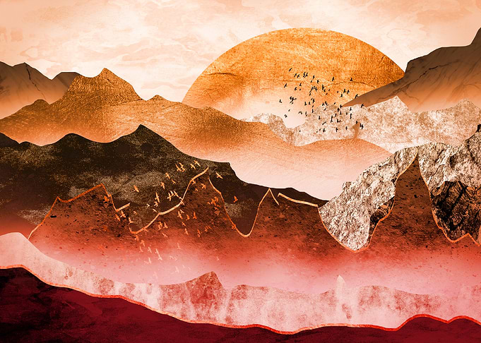 Golden Mountain Sunset