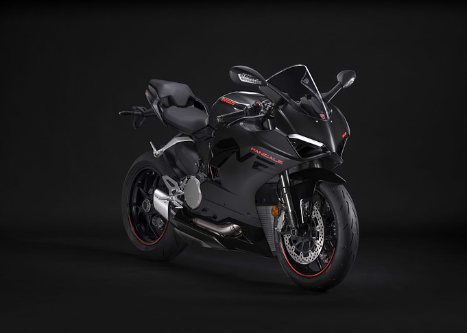 Black Ducati Panigale V4 Motorcycle