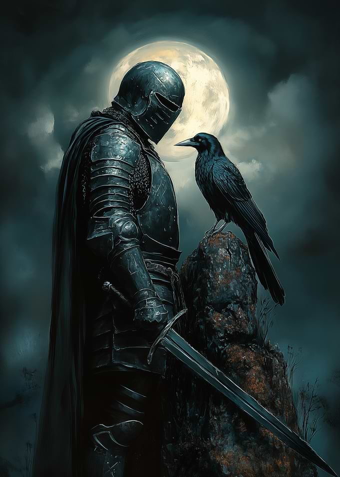 Black Knight and Raven