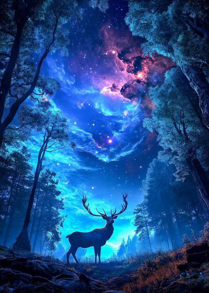 Mystical Forest Deer