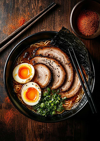 Ramen Bowl with Pork and Egg