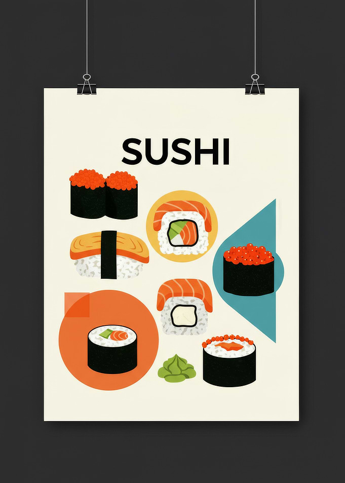 Sushi Poster Print