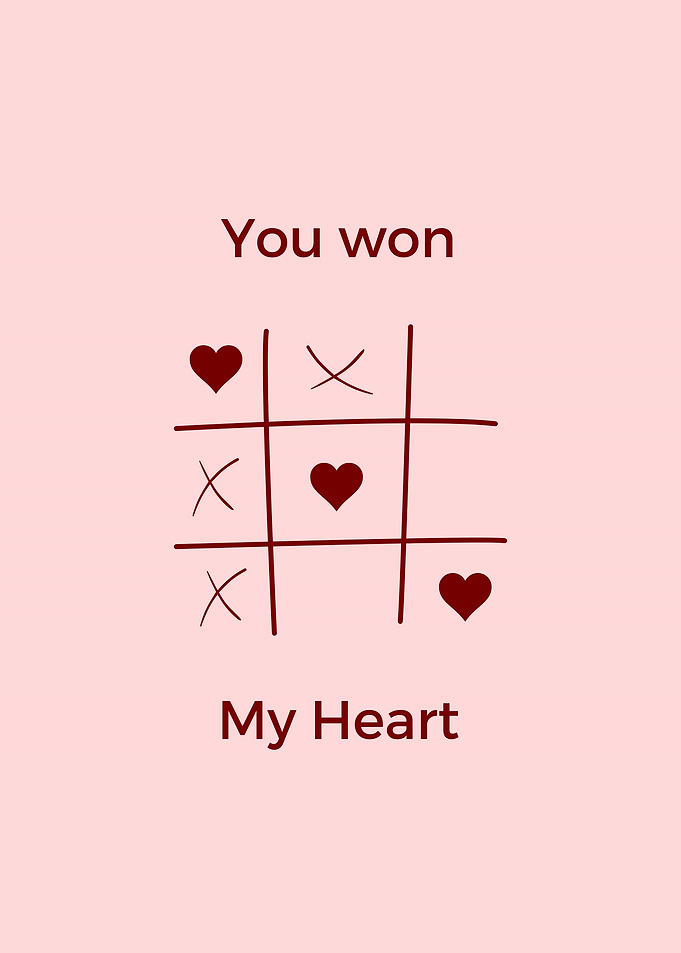 Tic Tac Toe Heart