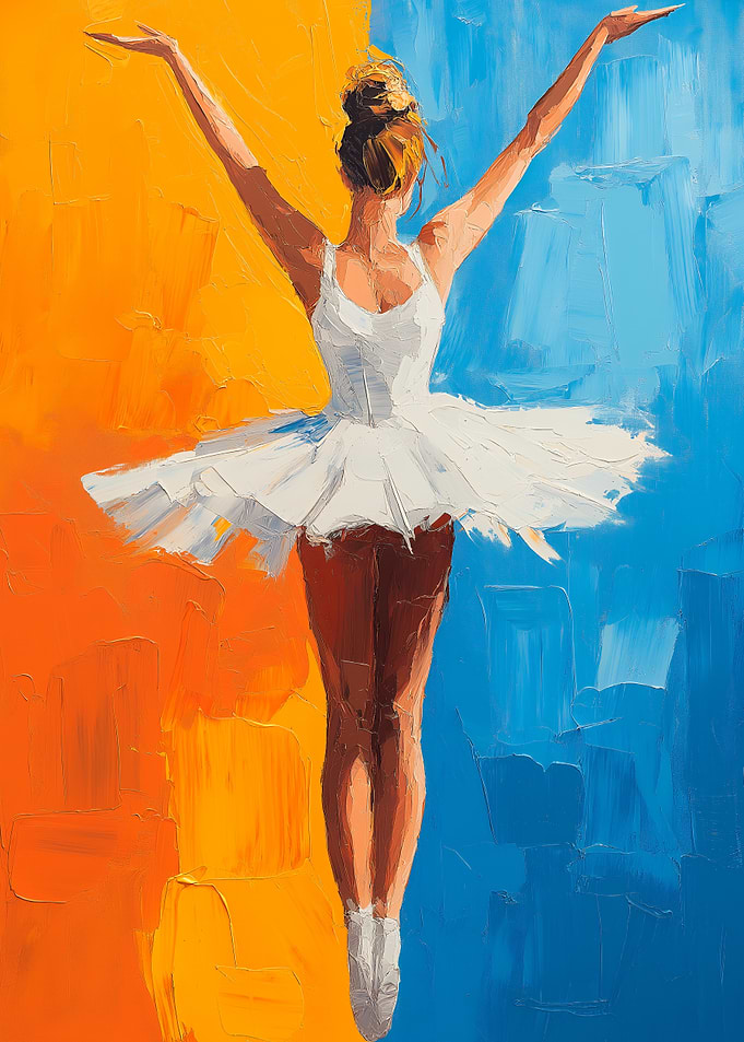 Ballet Dancer in Flight