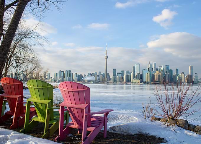 Toronto Skyline Winter View