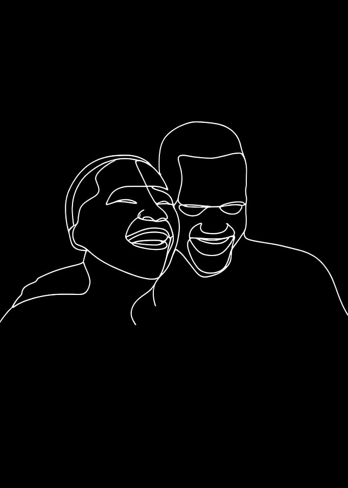 Couple Line Art