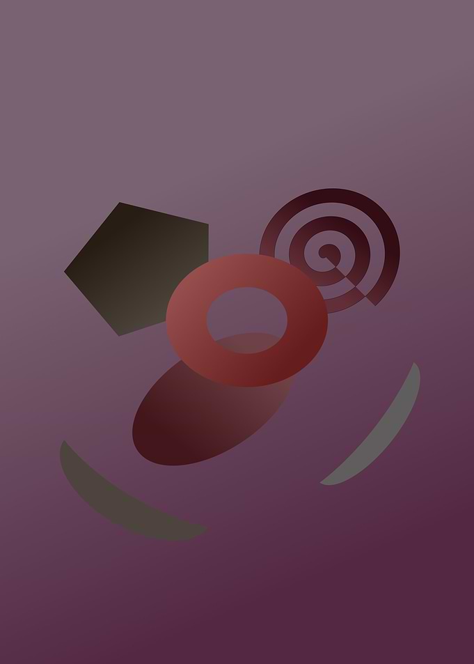 Abstract Geometric Purple Shapes