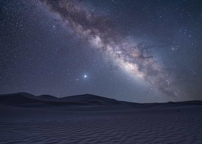 Milky Way Over Desert