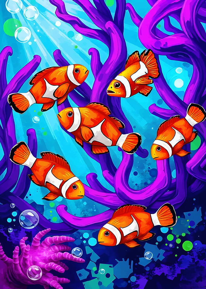 Clownfish in Coral Reef