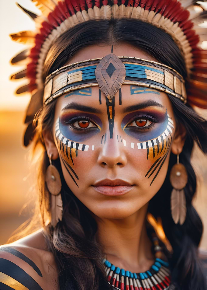 Native American Woman Portrait