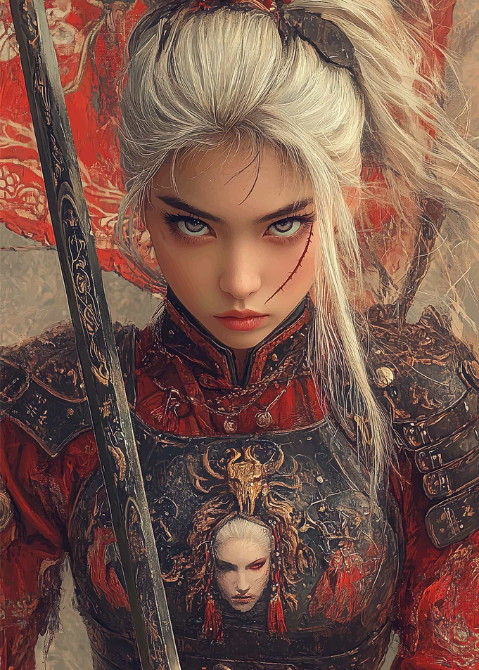 Warrior Woman with Sword
