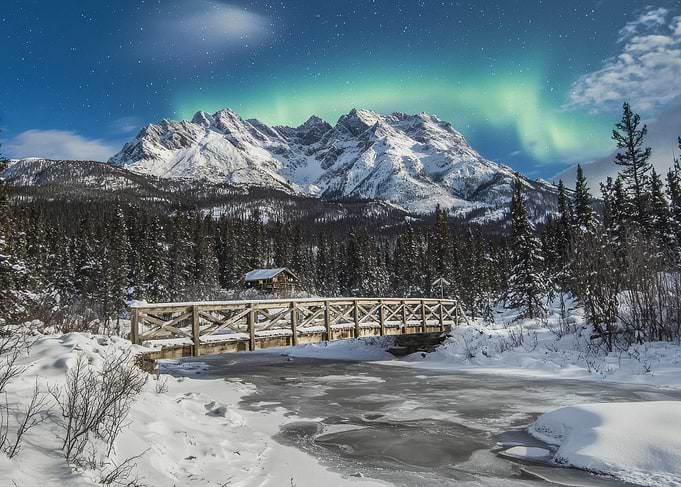 Northern Lights Mountain Bridge