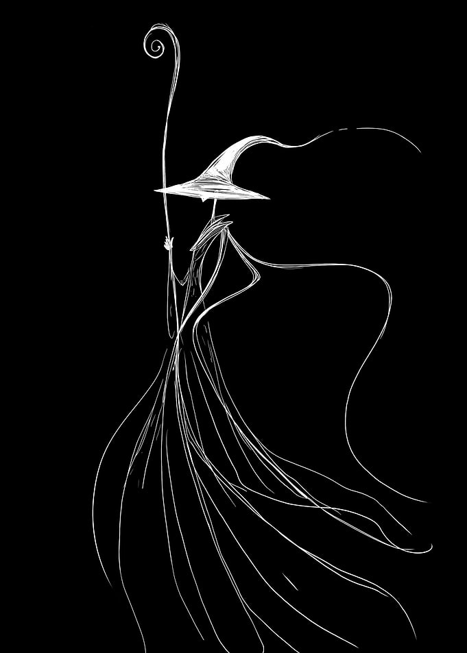 White Witch on Black