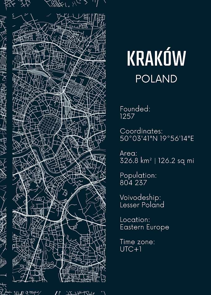 Krakow City Map