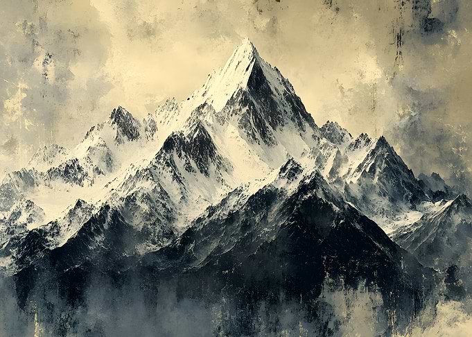 Snowy Mountain Range