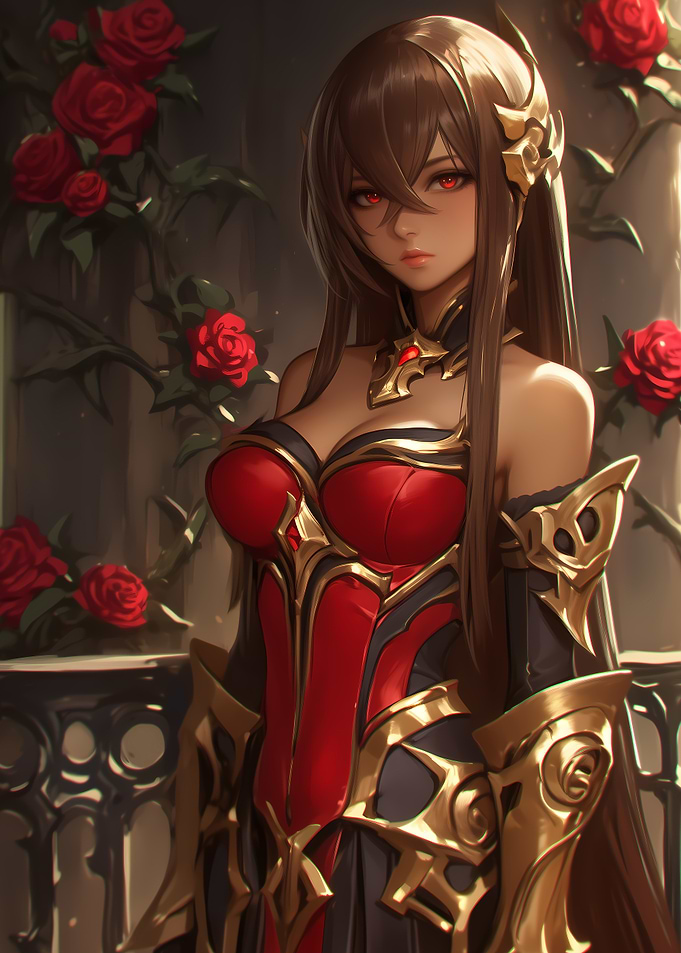 Anime Warrior Woman Gaming