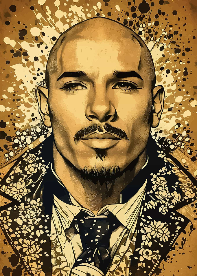 Pitbull Vintage Portrait
