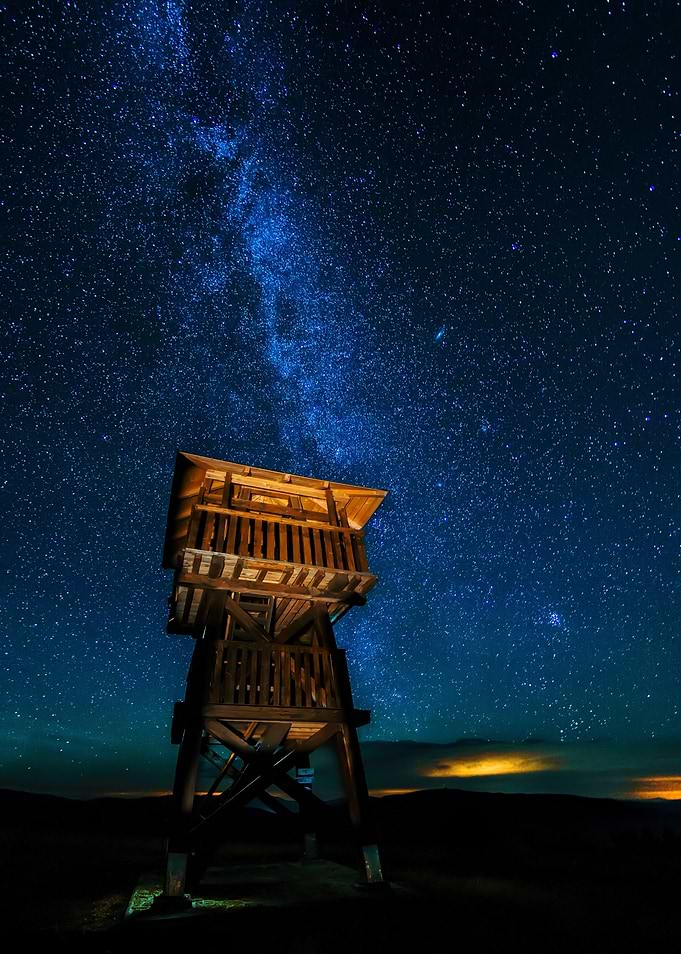 Milky Way Over Lookout Tower