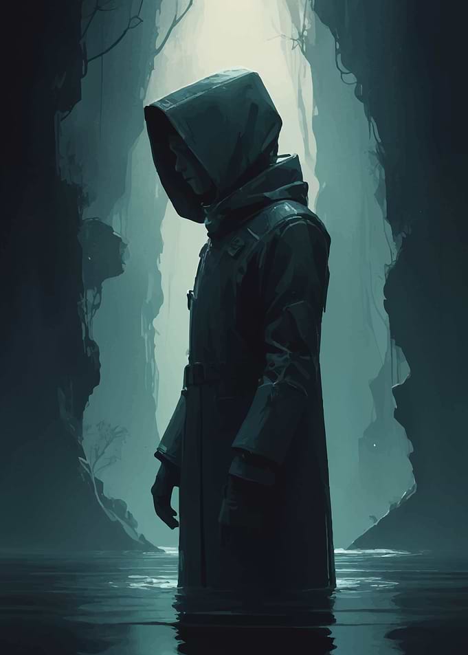 Mysterious Figure in a Hood