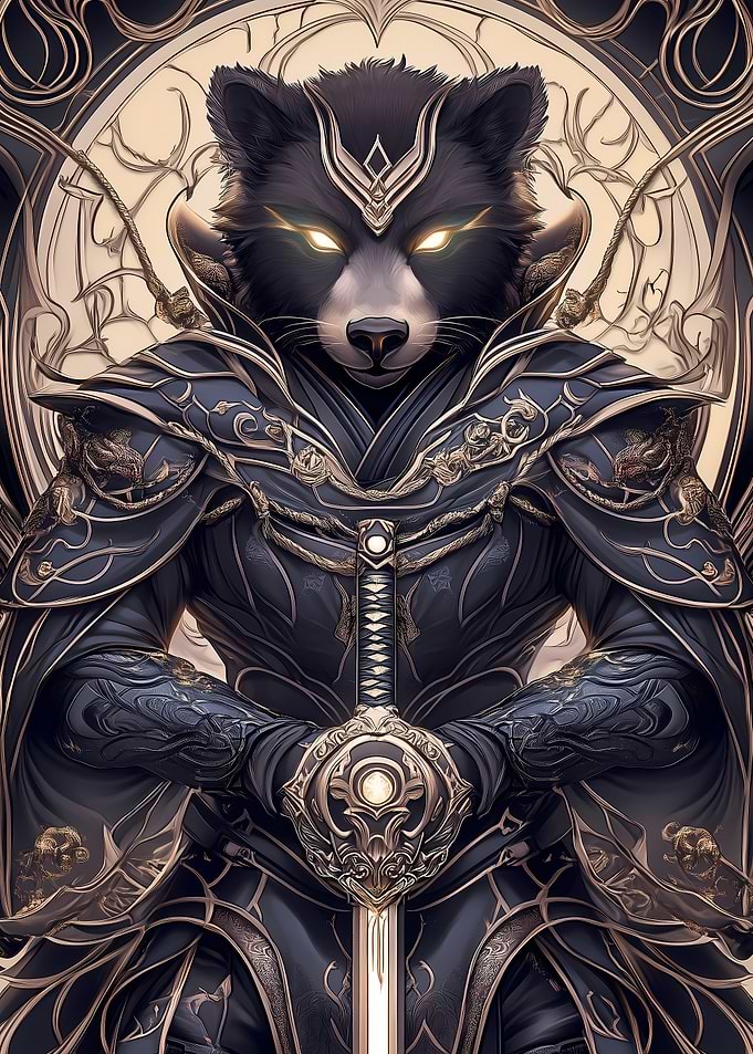 Raccoon Warrior Animal